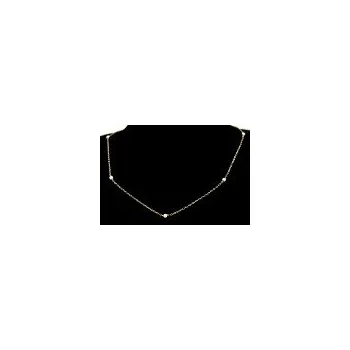 Náhrdelník Náhrdelník zlato Ankr kulatý s kuličkami - délka 45cm