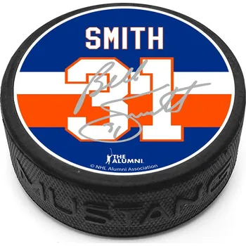 Puk Mustang Puk New York Islanders NHL Alumni Puck - Smith