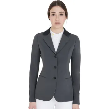 Jezdecké sako EQUESTRO Sako závodní Elegance Equestro, dámské, grey/black M