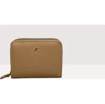 Peněženka MINI ZIP CON PATTA BISCUIT KOŽENÁ PENĚŽENKA ANNA VIRGILI