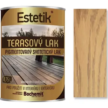barva a nátěr na dřevo Estetik terasový lak dub 2,5L