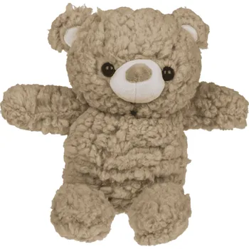 plyšák Nahřívací plyšový medvídek s turmalínovými kuličkami, hnědá, 28 cm