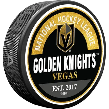 Puk Mustang Puk Vegas Golden Knights NHL Block Textured Puck