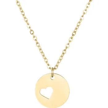 Řetízek Řetízek s výřezem srdíčka zlatý