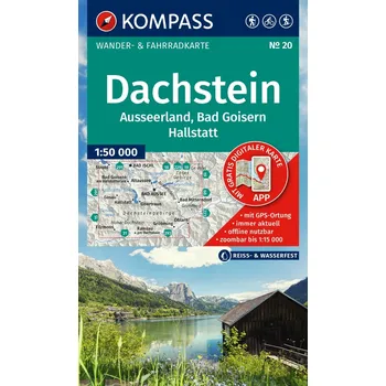 Dachstein, Ausseerland, Bad Goisern, Hallstatt (Kompass - 20) - turistická mapa