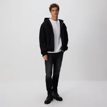 Pánské džíny Reserved - Džíny slim se sepraným efektem - šedá - 189GT-90J - 189GT-90J-33