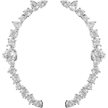 Náušnice JSB bijoux s.r.o. Stříbrné náušnice puzety podél celého ucha s Kubickými zirkony (Stříbro 925/1000)