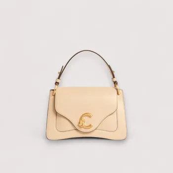 Kabelka COCCINELLE C-ME CROCER SMALL CALF COCKER KOŽENÁ KABELKA SMOOTH LEATHER BETULLA AW25