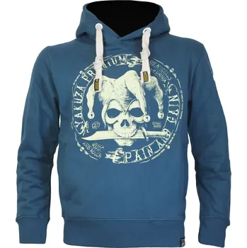 Pánská mikina Pánská mikina Yakuza Premium s kapucí 3924 blue Velikost: 5XL