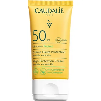 Pleťový krém Caudalie Ochranný pleťový krém na opalování SPF 50+ Vinosun (High Protection Cream) 50 ml + 2 měsíce na vrácení zboží