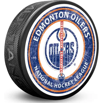 Puk Mustang Puk Edmonton Oilers NHL Center Ice
