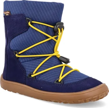 Dívčí zimní obuv Barefoot sněhule Froddo - Track Tex Wool Blue tmavě modré Velikost: 31