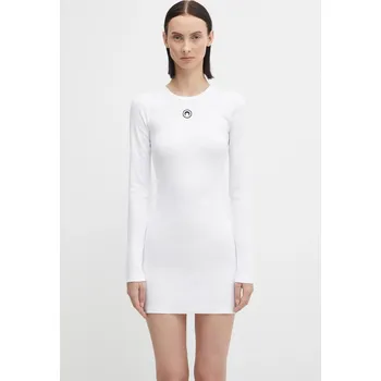 Dámské šaty Šaty Marine Serre Moon Logo Ribbed Jersey, XS, bílá, 00X