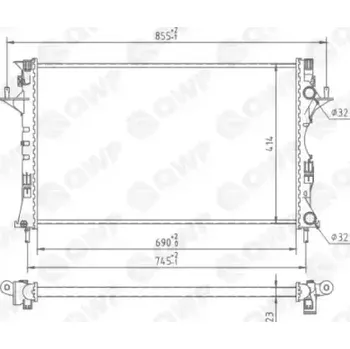 Chladič motoru QWP Chladič vody QWP WRA190