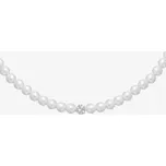 Preciosa Perlový náhrdelník Velvet Pearl s voskovými perlemi Preciosa, bílý 2218 01