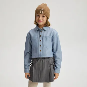 Dívčí sukně Reserved - Sukňošortky s mašlemi - tmavě šedá - 676FW-90M - 676FW-90M-146