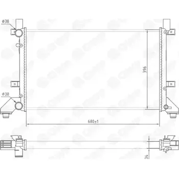 Chladič motoru QWP Chladič vody QWP WRA148