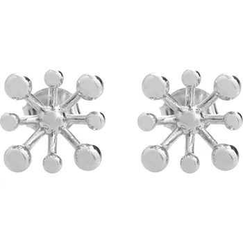 Módní doplněk JSB bijoux s.r.o. Stříbrné náušnice puzety molekula bez krystalů (Stříbro 925/1000)