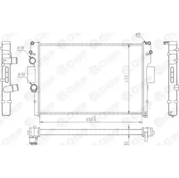 Chladič motoru QWP Chladič vody QWP WRA202