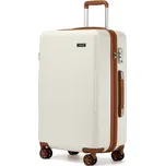 Kono 2494 Kufr spinner 65cm Krémová ABS/Polykarbonát