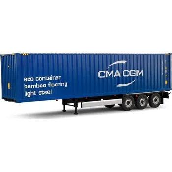 autíčko 1:24 KONTEJNEROVÝ PŘÍVĚS MODRÝ 2024 - SOLIDO - S2400507