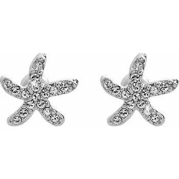 Módní doplněk JSB bijoux s.r.o. Náušnice puzety z bižuterní slitiny mořská hvězdice s krystaly Swarovski Crysrtal