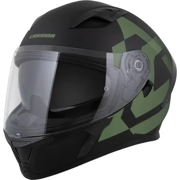Helma na motorku Přilba Orbit Grind, CASSIDA (černá matná/tmavě zelená) 2026 XL