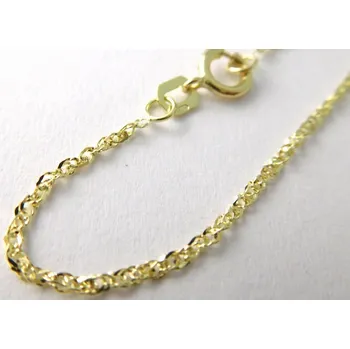 Řetízek Klenoty Budín Dámský přívěskový zlatý řetízek TWIST 45cm 585/1,50gr 3640002 (Klenoty Budín Dámský přívěskový zlatý řetízek TWIST 45cm 585/1,50gr 3640002)