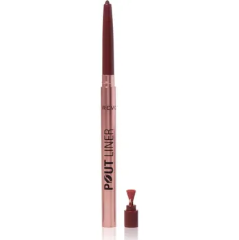 Tužka na rty Makeup Revolution Pout Liner tužka na rty pro zvětšení objemu odstín Cookie Warm Brown 0.2 g