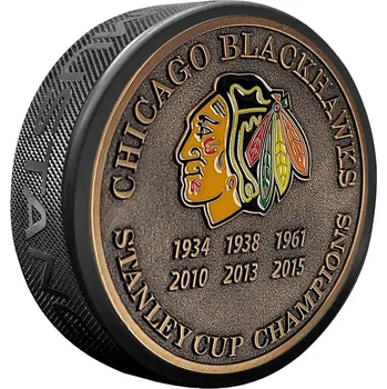 Puk Mustang Puk Chicago Blackhawks NHL Stanley Cup Years Gold Medallion