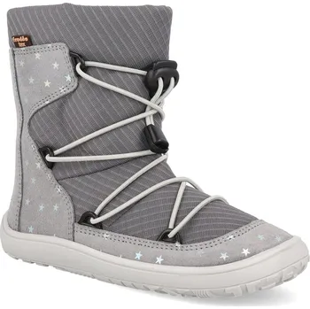Dětská móda Barefoot sněhule Froddo - Track Tex Wool Silver stříbrné hvězdičky Velikost: 27