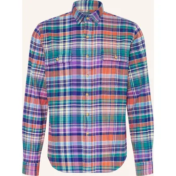 Pánská košile Polo Ralph Lauren Pánská Flanelová Košile Classic Fit, tmavě...