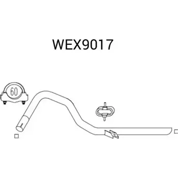 Výfuková trubka QWP Výfuková trubka QWP WEX9017