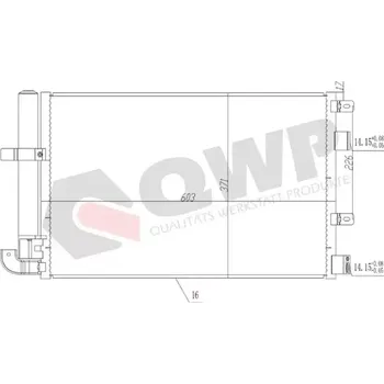 Výparník klimatizace QWP Kondenzátor klimatizace QWP WAC416