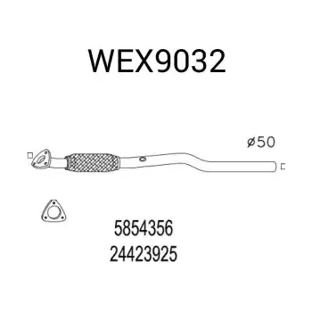 Výfuková trubka QWP Výfuková trubka QWP WEX9032