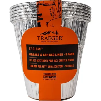 Zahradní gril Traeger Pellet Grills LLC Traeger Jednorázová hliníková vložka do kbelíku Grease & Ash Keg Liner 5ks