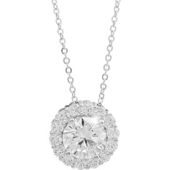 Módní doplněk JSB bijoux s.r.o. Stříbrný náhrdelník květ z Kubických zirkonů Crystal (Stříbro 925/1000)