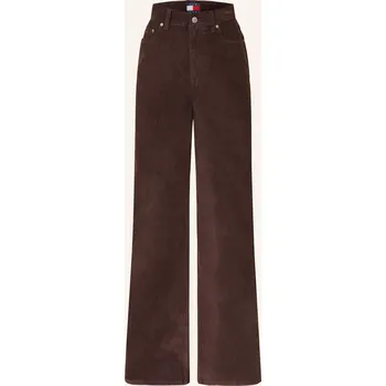 Tommy Jeans Dámské Manšestrové Kalhoty Claire, tmavě hnědá, 38