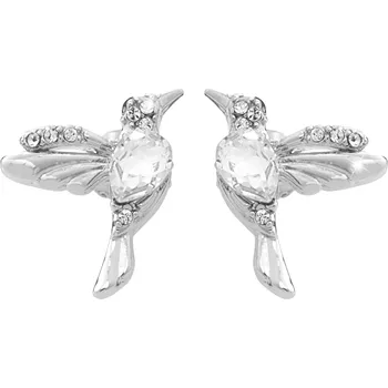 Módní doplněk JSB bijoux s.r.o. Náušnice puzety z bižuterní slitiny kolibřík s krystaly Swarovski Crystal