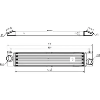 Chladič motoru QWP Chladič vzduchu intercooler QWP WIC161