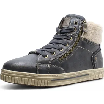 Dámská zimní obuv DÁMSKÉ KOTNÍKOVÉ BOTY MUSTANG 15M0102002 MODRÁ Barva: MODRÁ, Velikost: 40