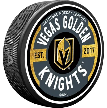 Puk Mustang Puk Vegas Golden Knights NHL Gear Textured Puck