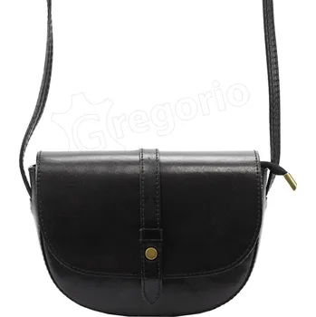 Vera Pelle Dámská kožená crossbody kabelka Florence 119 - černá