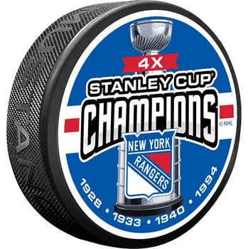 Puk Mustang Puk New York Rangers NHL 4 TIME CHAMPS