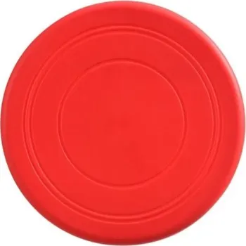 Hračka pro psa Létající talíř pro psy a kočky silikonový 17,8 cm barevný odolný proti kousání interaktivní hračka pro výcvik a aport červená