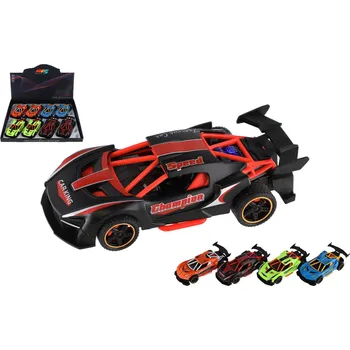 Hračka Teddies Auto závodní kov/plast 14cm na zpětné natažení 4 barvy (1 ks)