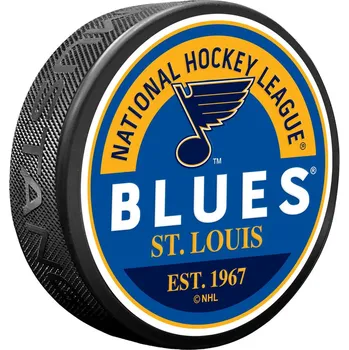 Puk Mustang Puk St. Louis Blues NHL Block Textured Puck