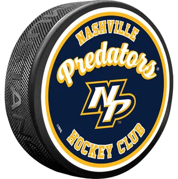 Puk Mustang Puk Nashville Predators NHL Retro Script