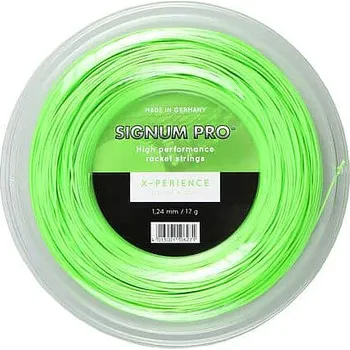 Struna na výplet tenisové rakety Signum Pro X-perience tenisový výplet 200 m zelená Průměr: 1,24