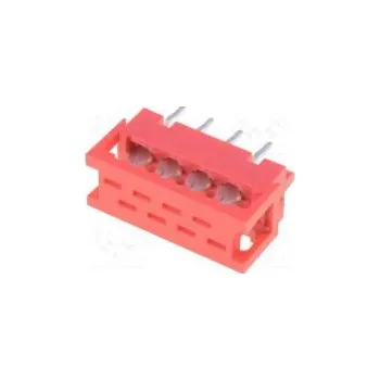 Elektrický konektor Kabel-pl.spoj redukce PIN 8 IDC,THT na PCB,na plochý kabel